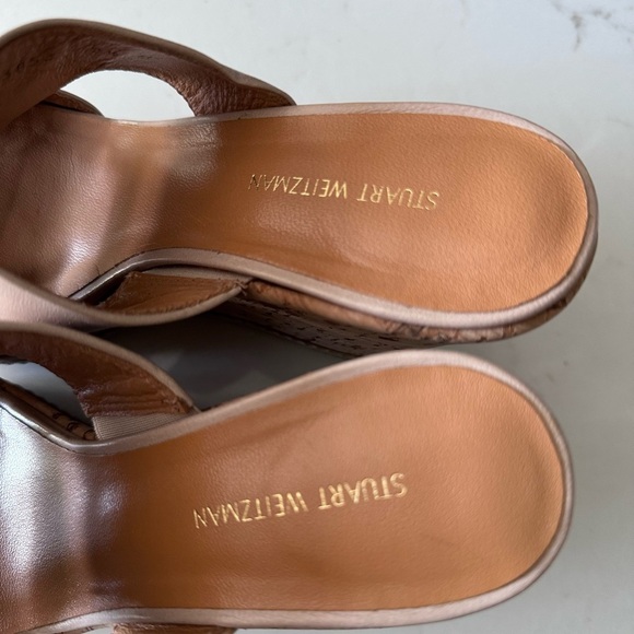 STUART WEITZMAN Tan Wedges Shoes Stuart Weitzman - Picture 9 of 12